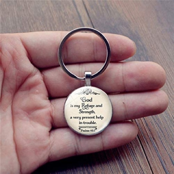 Spiritual Keychain In Silver - Picture 2 of 4